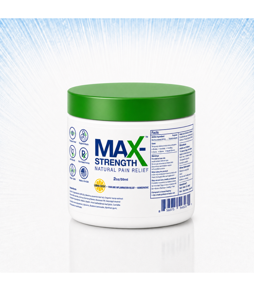 Max-Strength Balm 2oz Tub - Lemon